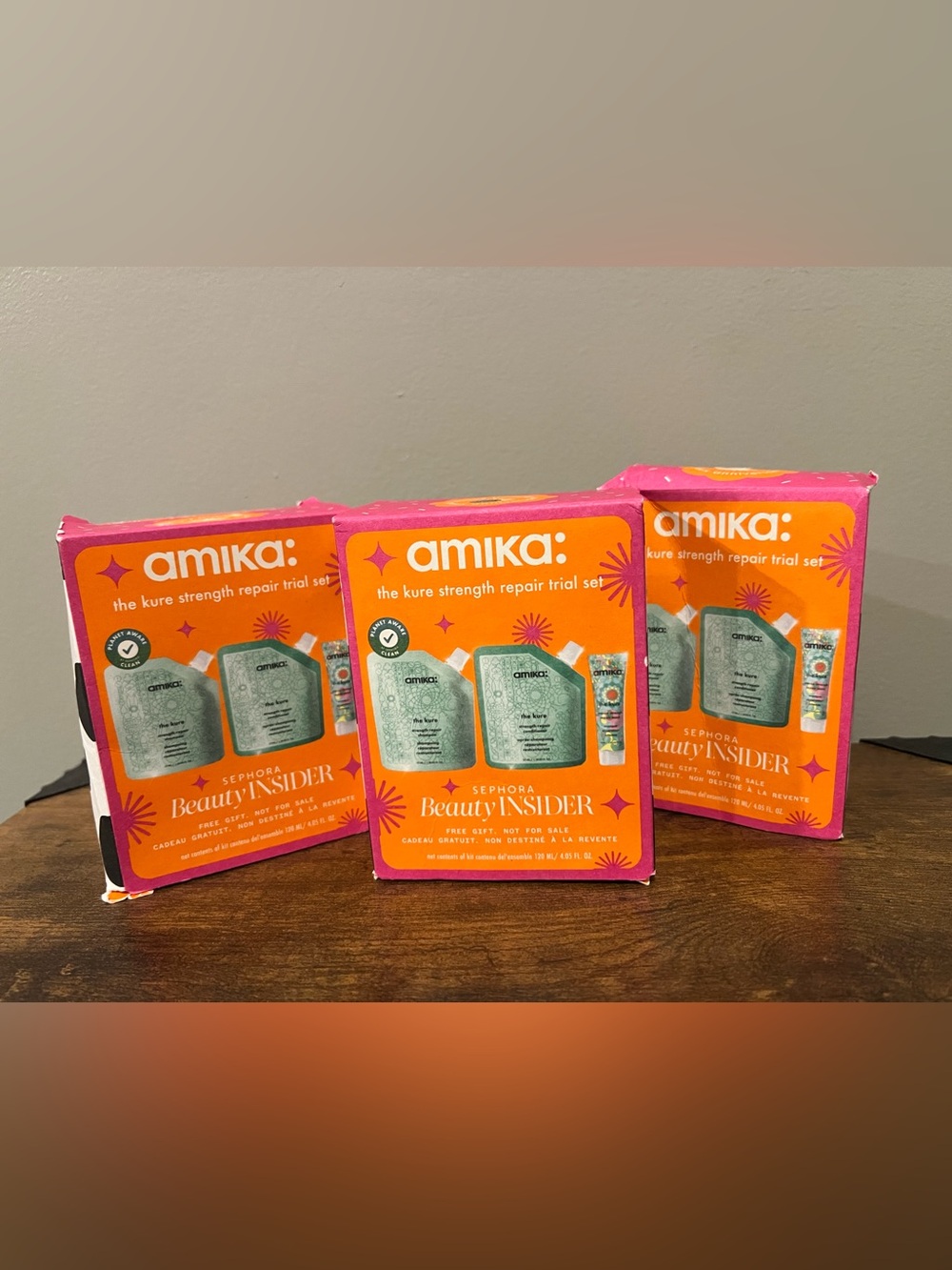3 amika Mint Green The Kure Strength Repair Trial Trio